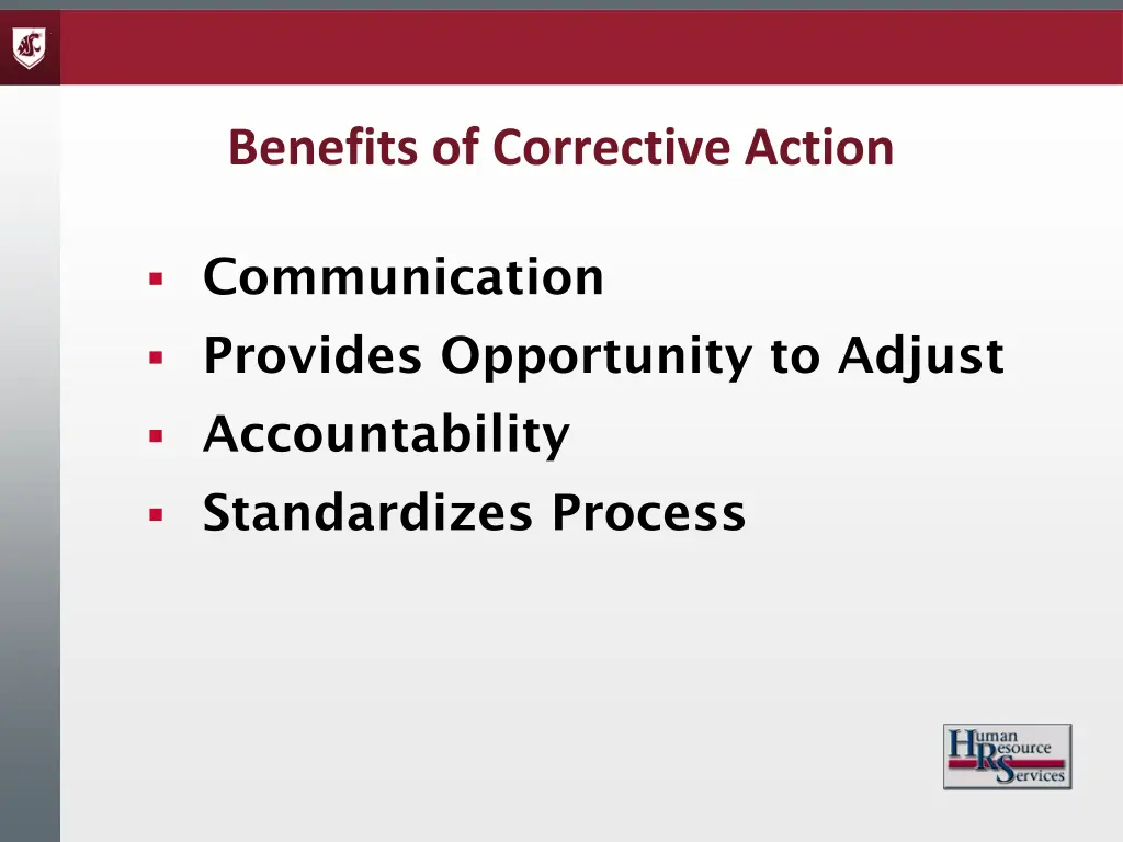 benefits of corrective action