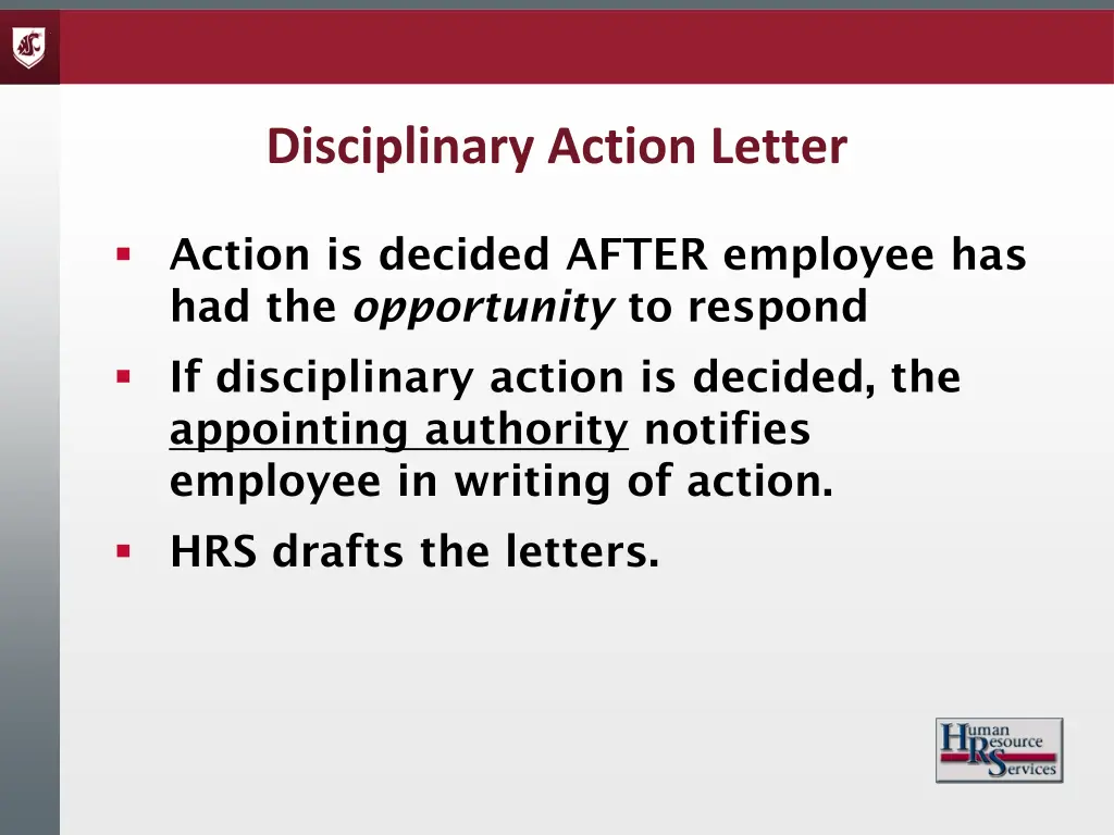 disciplinary action letter