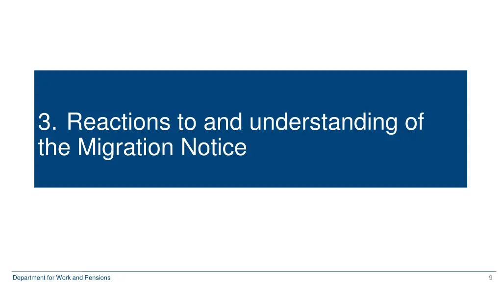 3 reactions to and understanding of the migration