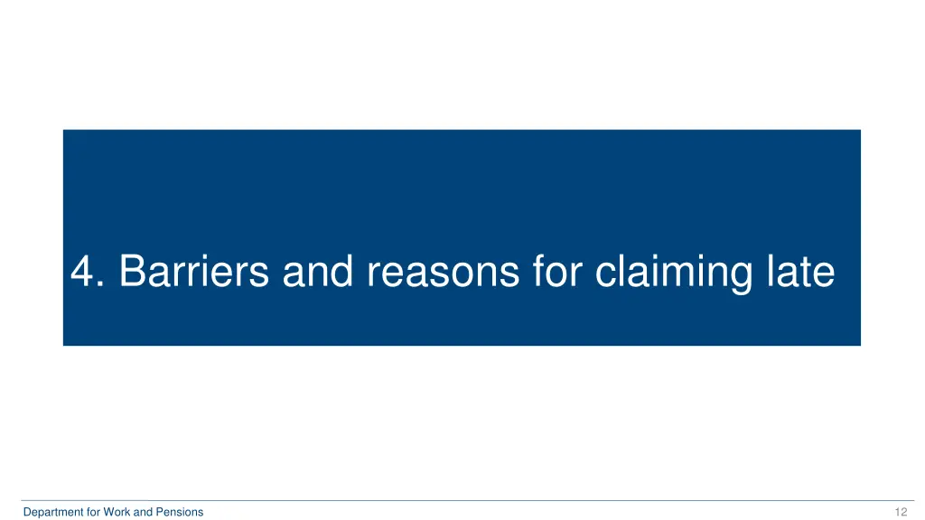 4 barriers and reasons for claiming late