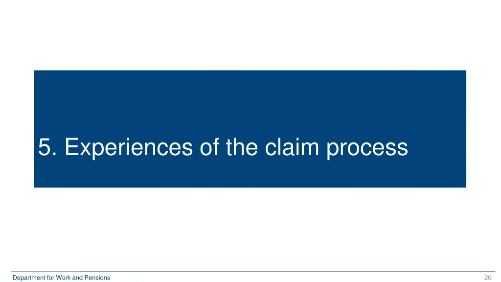 5 experiences of the claim process