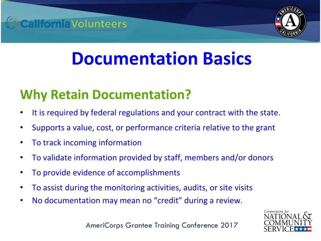 documentation basics