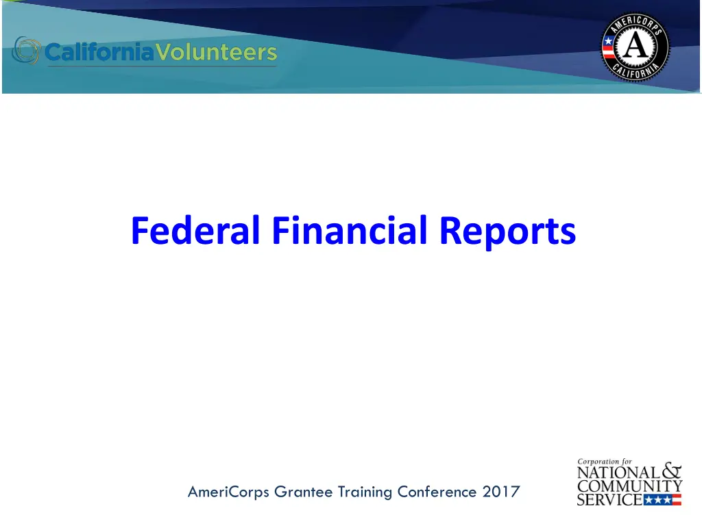 federal financial reports