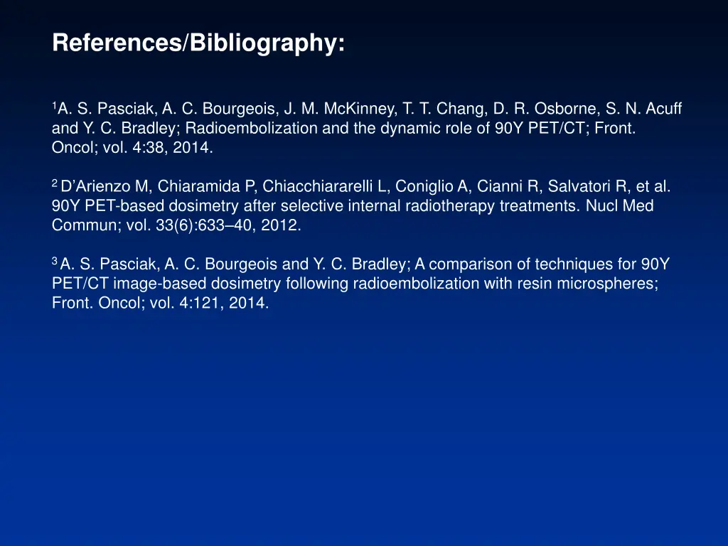 references bibliography