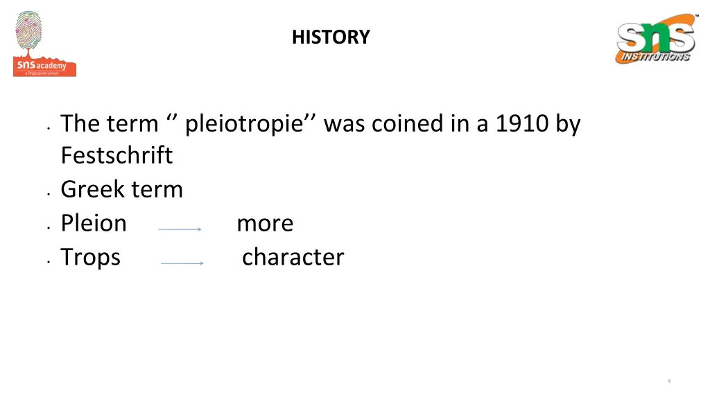 history