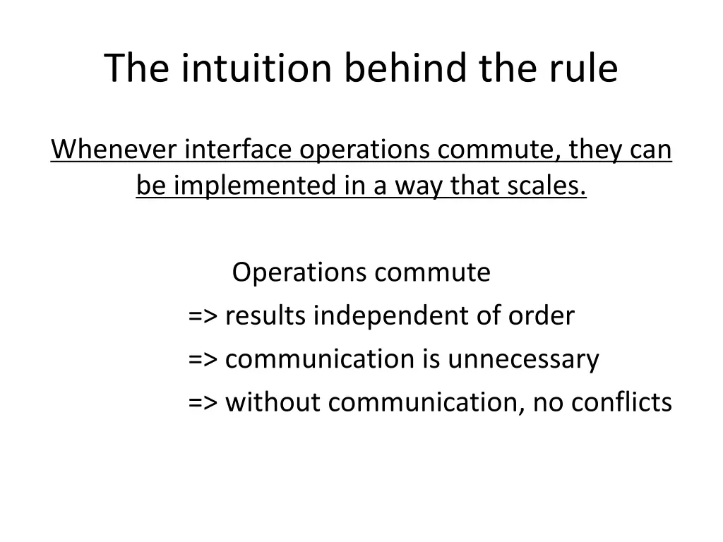 the intuition behind the rule