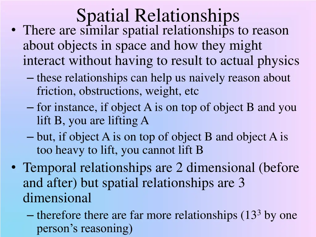 spatial relationships there are similar spatial