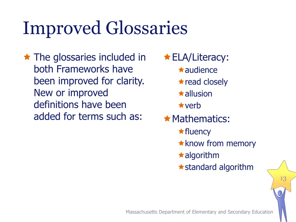 improved glossaries