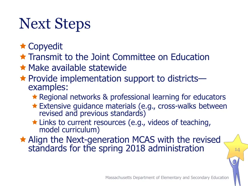 next steps
