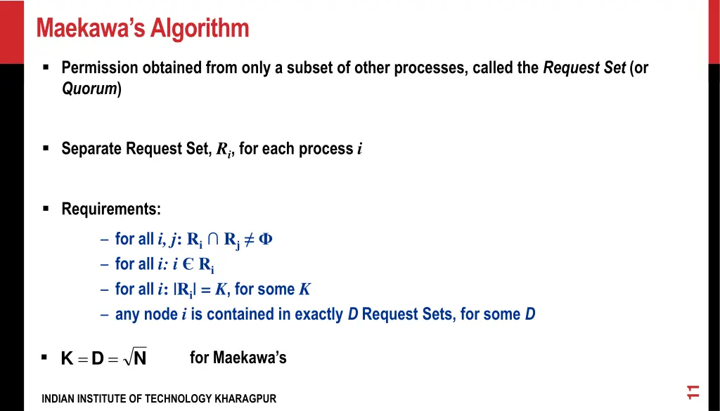 maekawa s algorithm