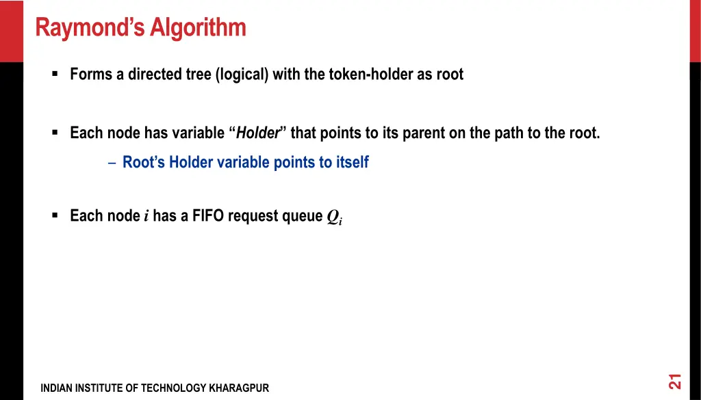 raymond s algorithm