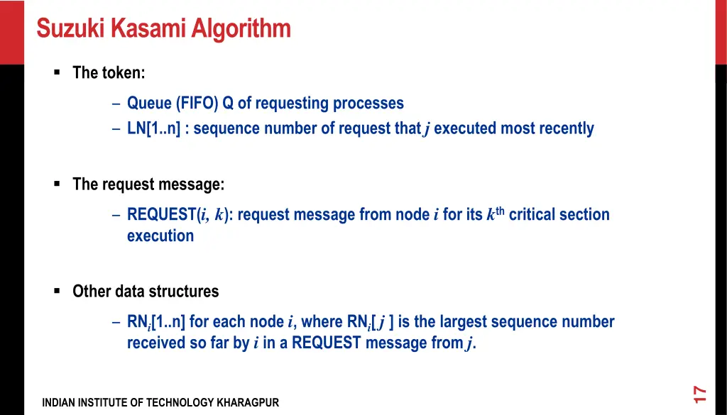 suzuki kasami algorithm 1