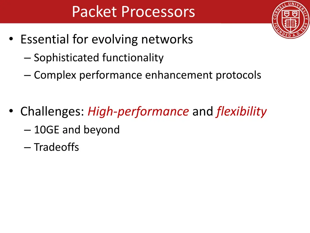 packet processors 1