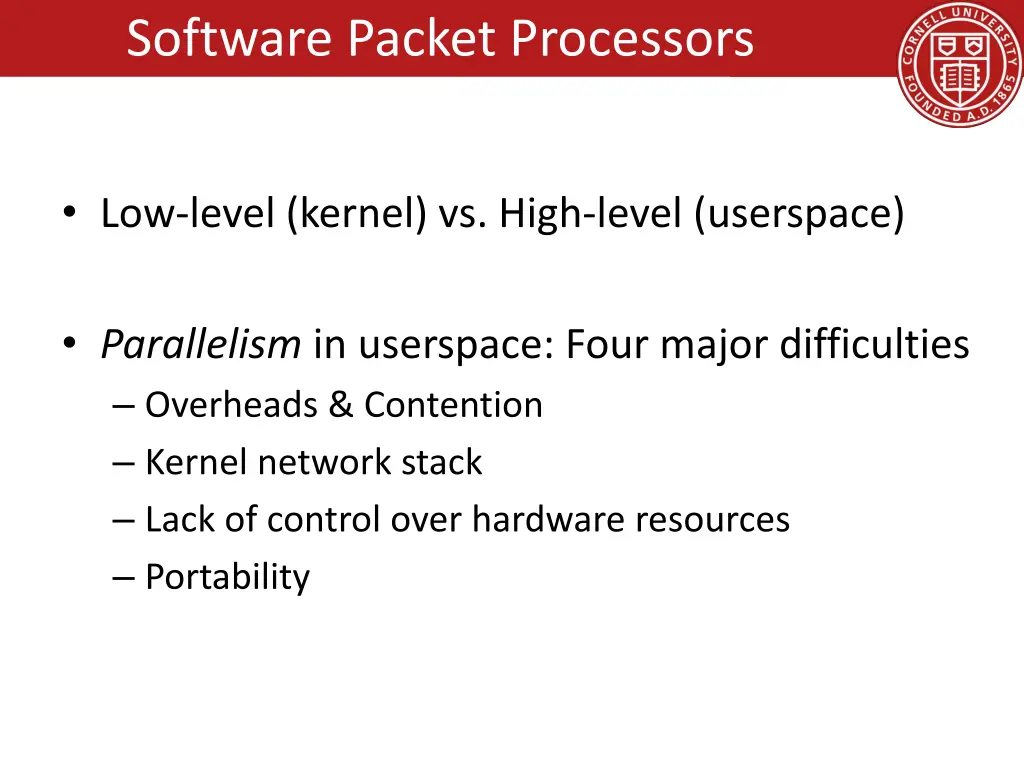 software packet processors