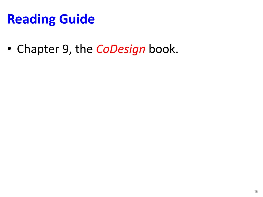 reading guide