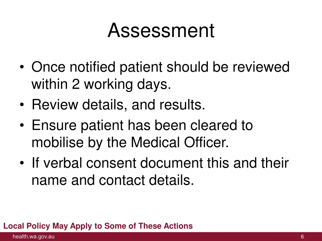 assessment