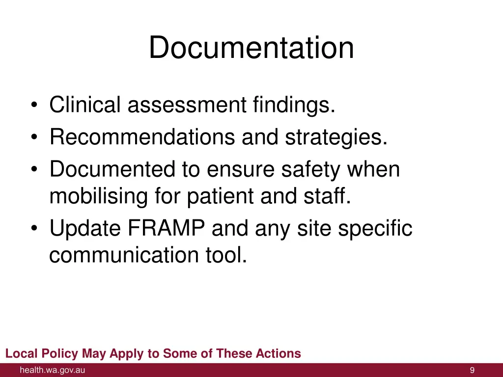 documentation