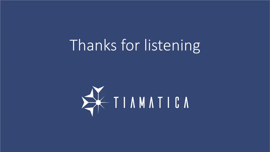 thanks for listening