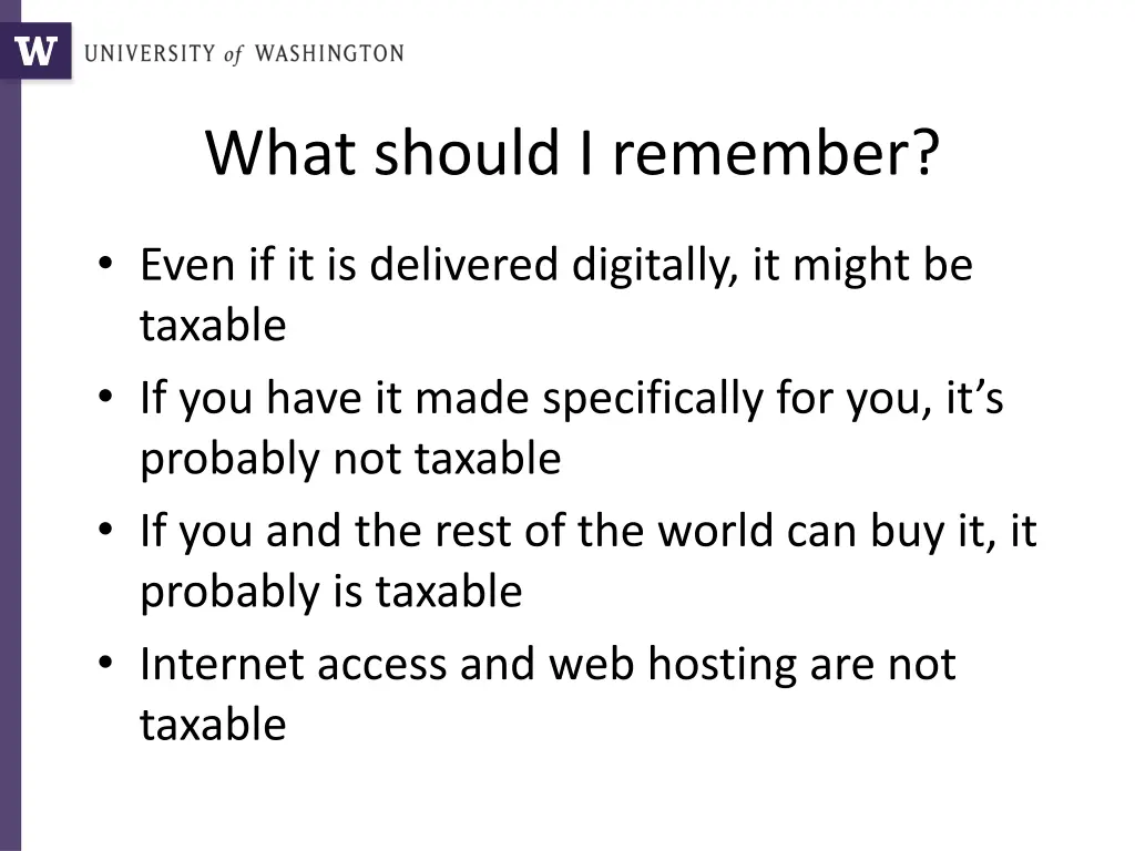 what should i remember