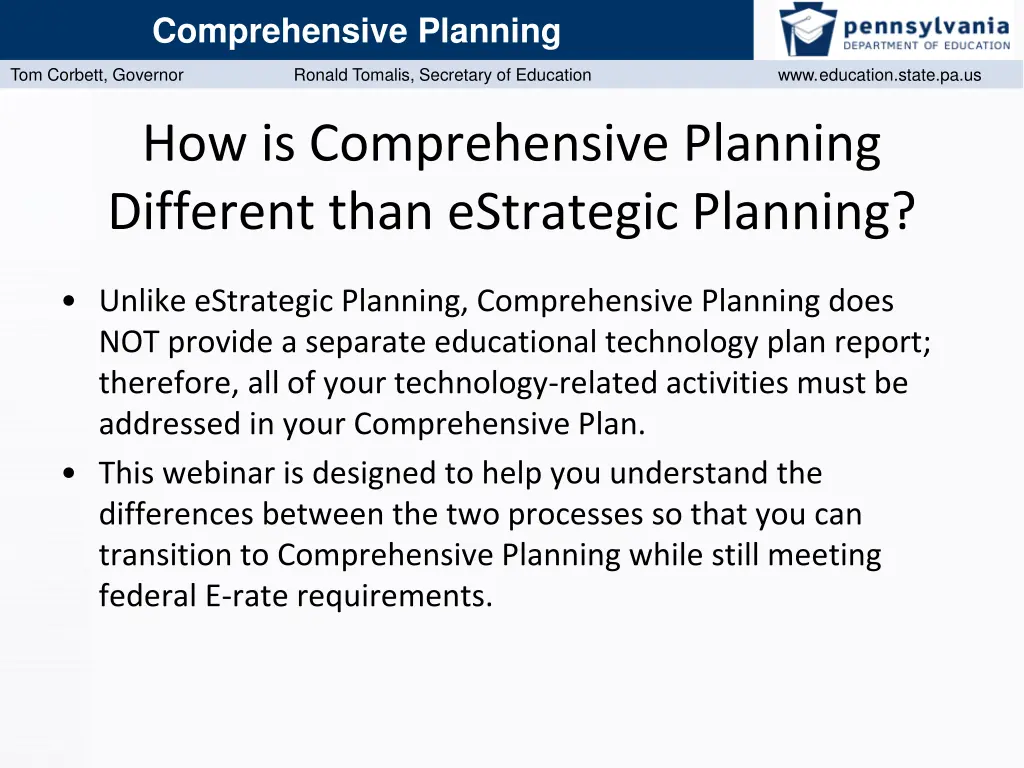 comprehensive planning 5