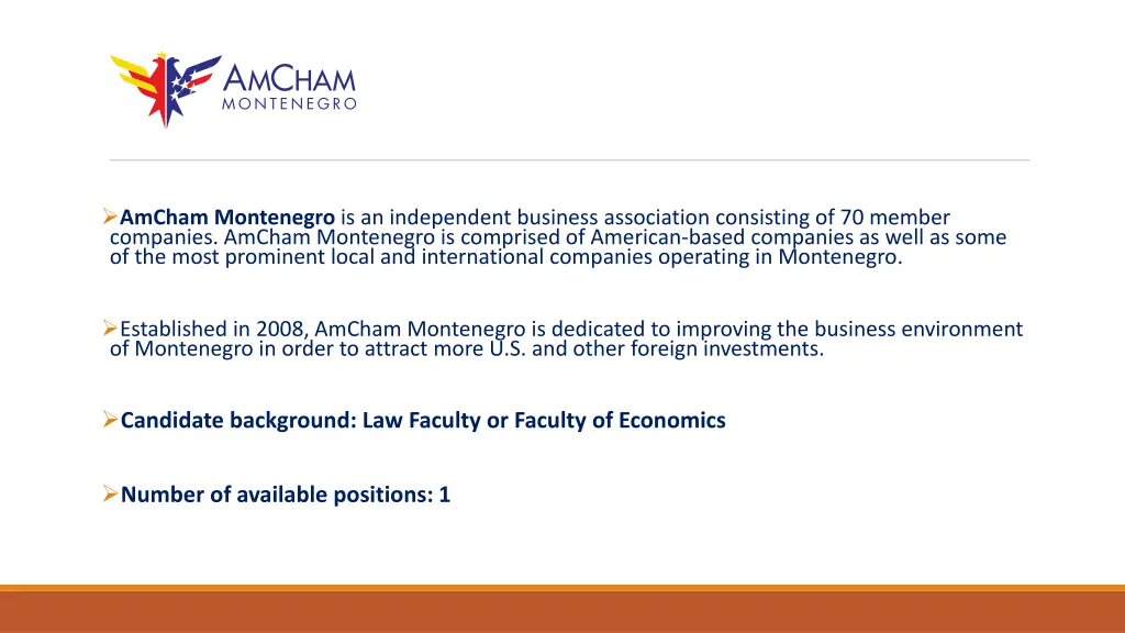 amcham montenegro is an independent business