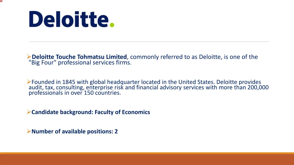 deloitte touche tohmatsu limited commonly