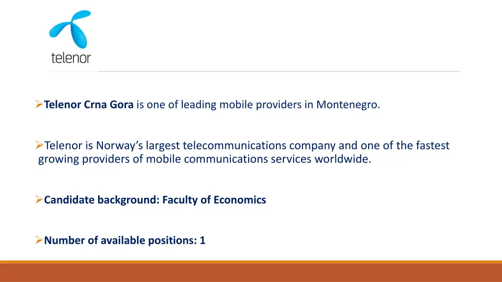 telenor crna gora is one of leading mobile