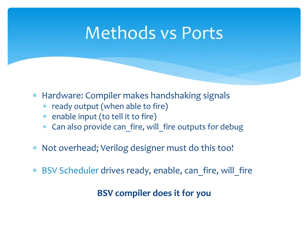 methods vs ports 3