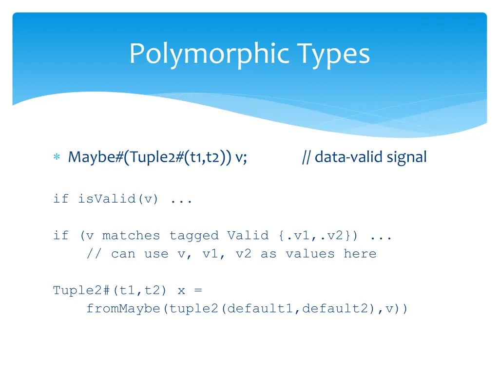polymorphic types