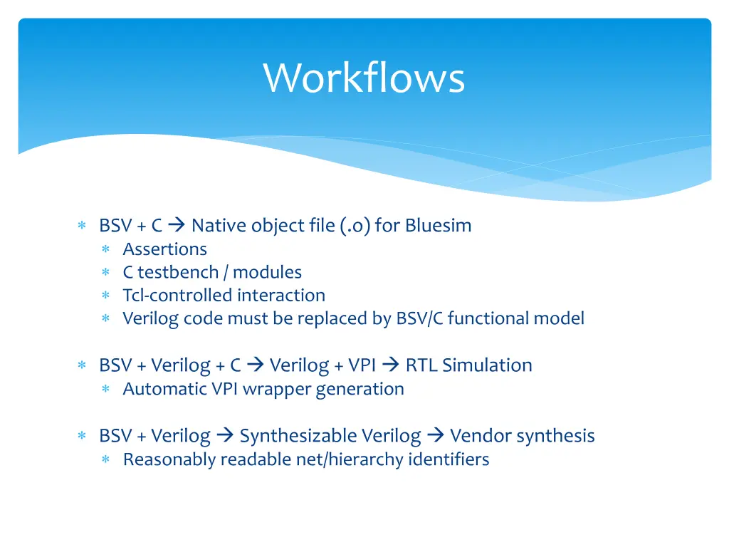 workflows