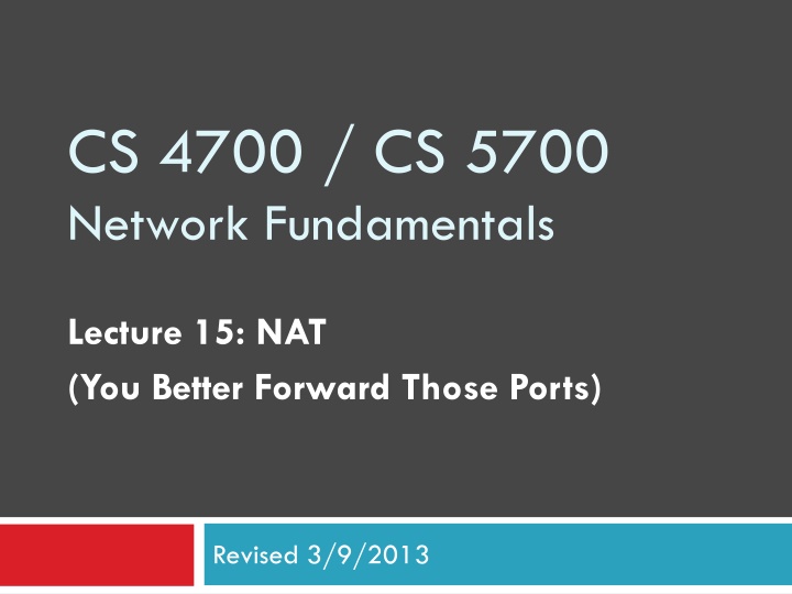 cs 4700 cs 5700 network fundamentals