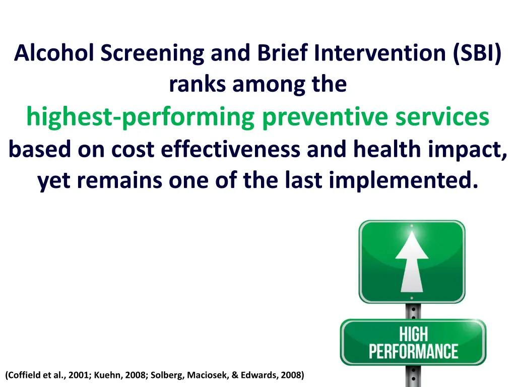 alcohol screening and brief intervention