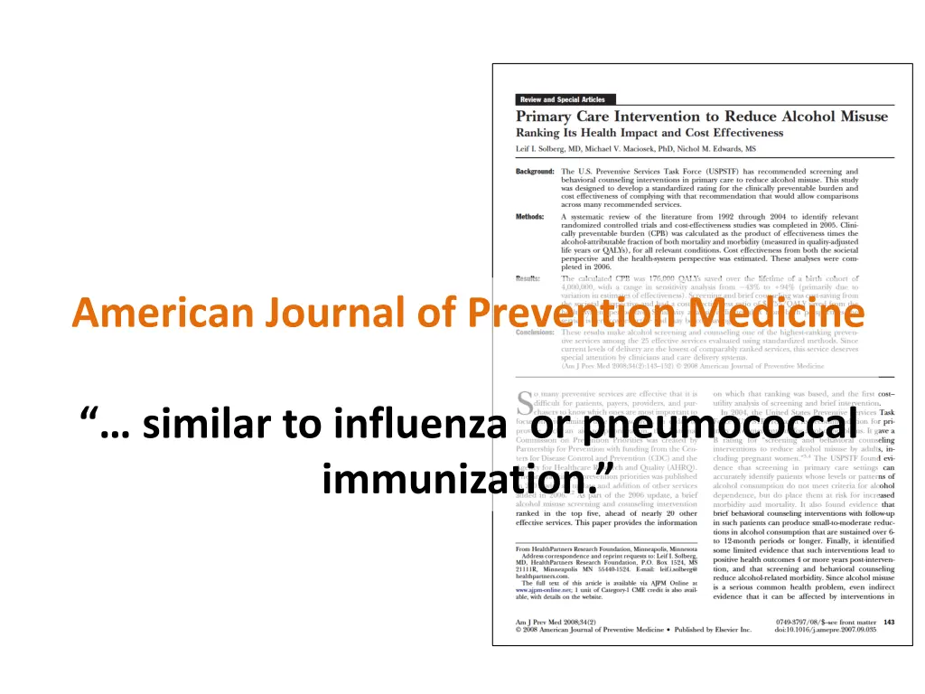 american journal of prevention medicine 2