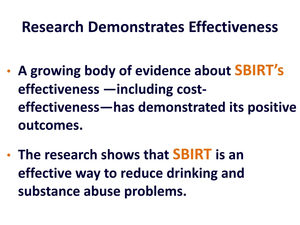 research demonstrates effectiveness