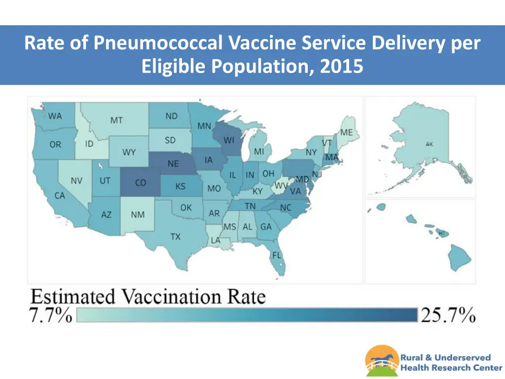 rate of pneumococcal vaccine service delivery