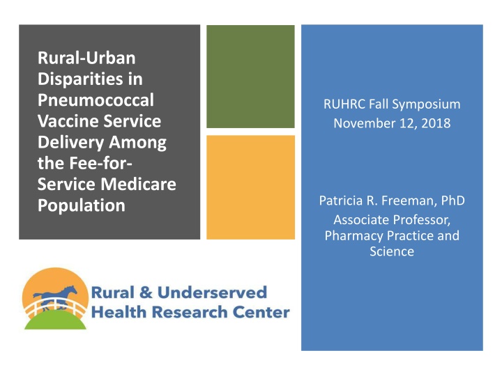 rural urban disparities in pneumococcal vaccine