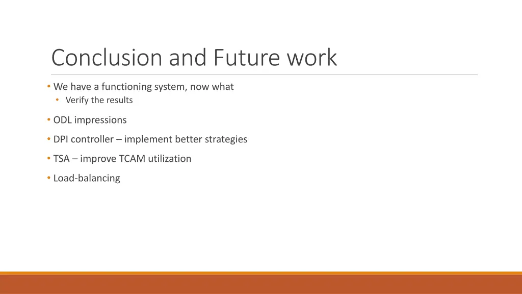 conclusion and future work