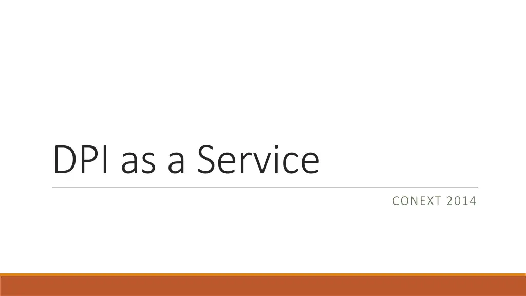 dpi as a service