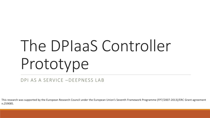 the dpiaas controller prototype