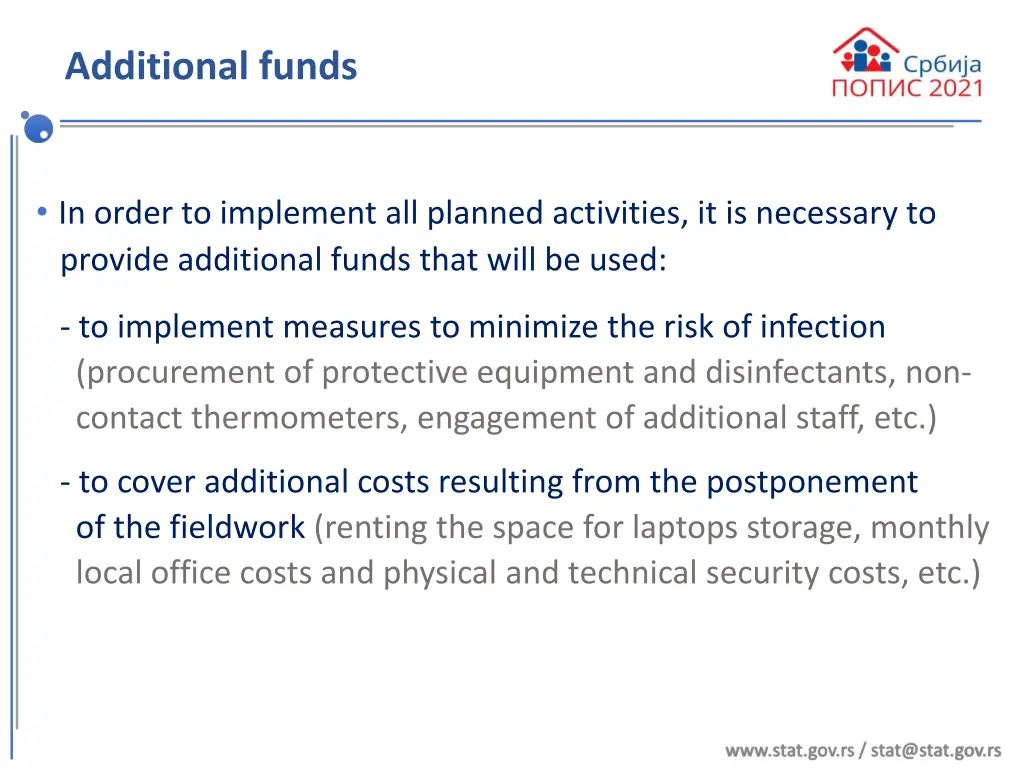 additional funds