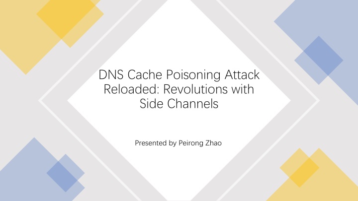 dns cache poisoning attack reloaded revolutions