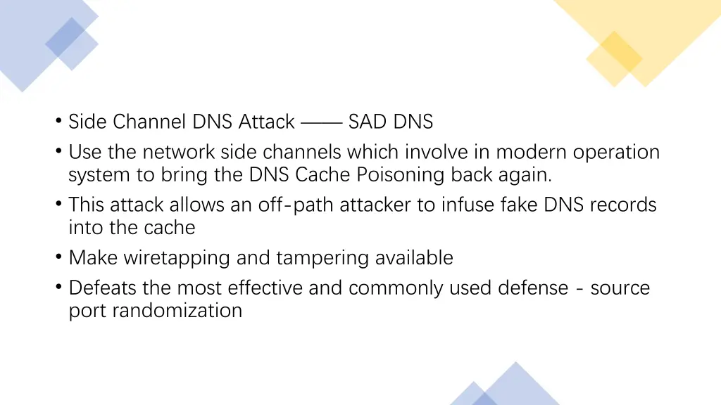 side channel dns attack sad dns use the network