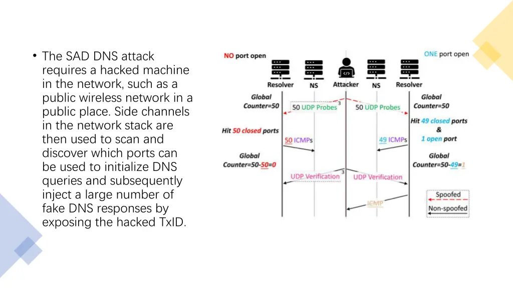 the sad dns attack requires a hacked machine