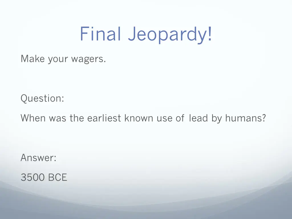 final jeopardy