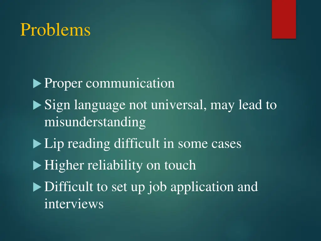 problems