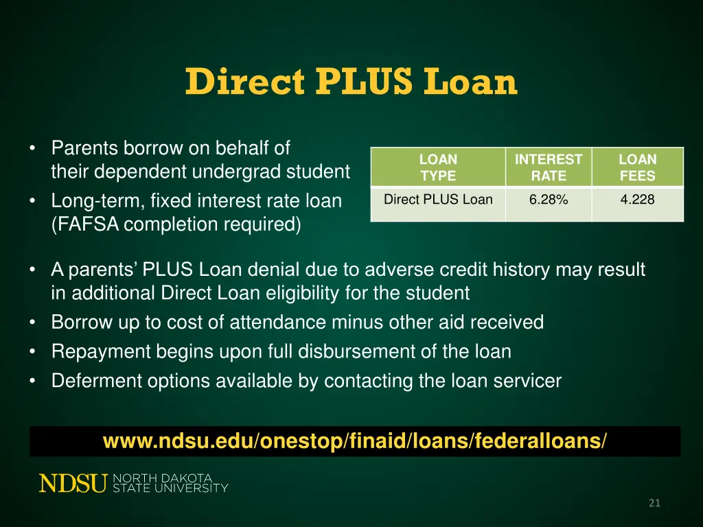 direct plus loan