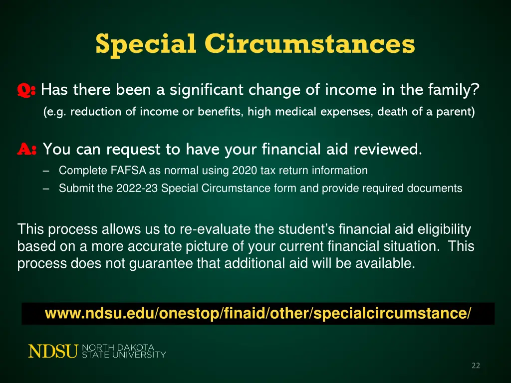 special circumstances