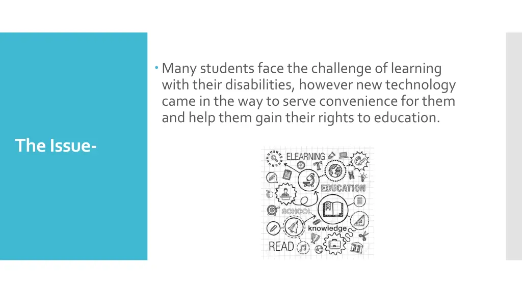 many students face the challenge of learning with