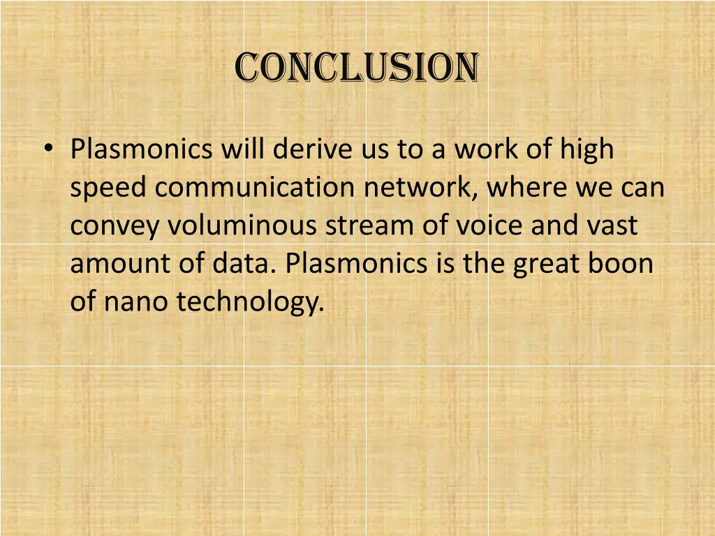 conclusion
