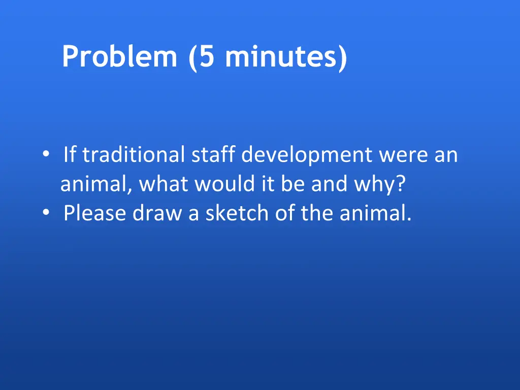problem 5 minutes